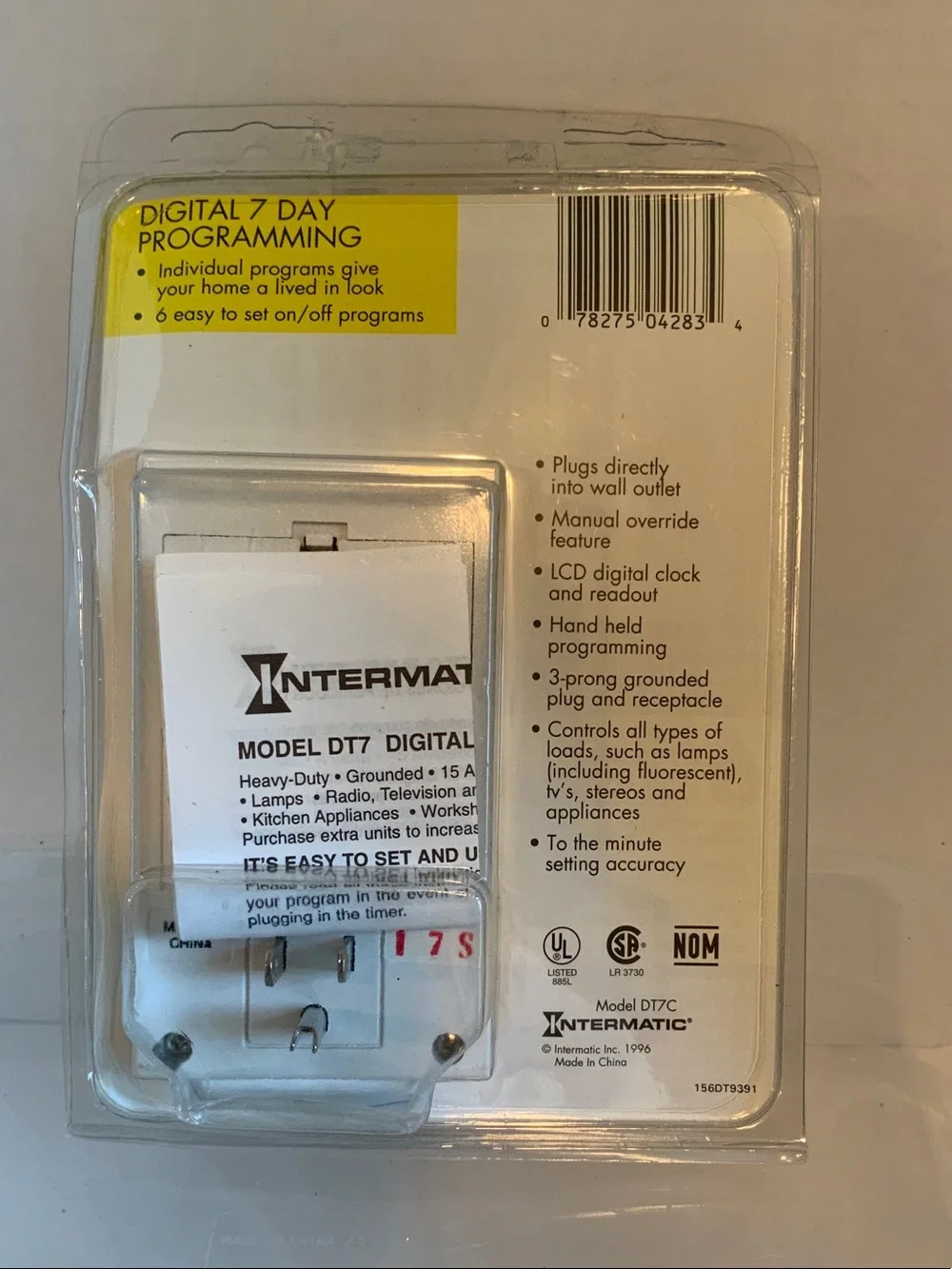Lamp & Appliance Timer - White and Red